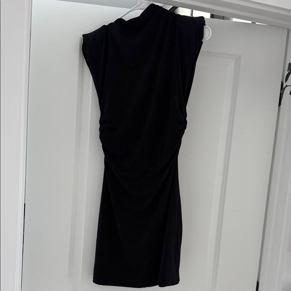 H&M Black One Shoulder Dress